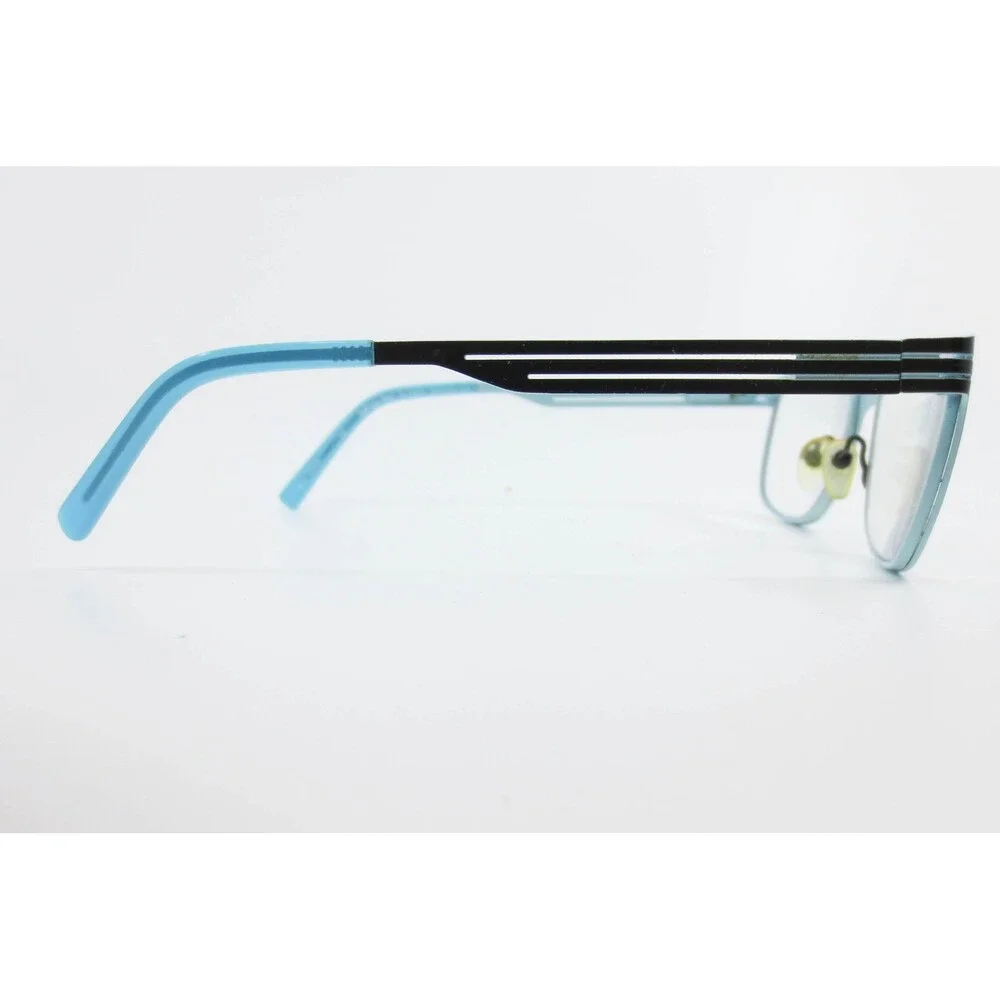 Sydney Love SL2032 Black Blue Rectangular Eyeglasses Frames 50-16-135 SL 2032